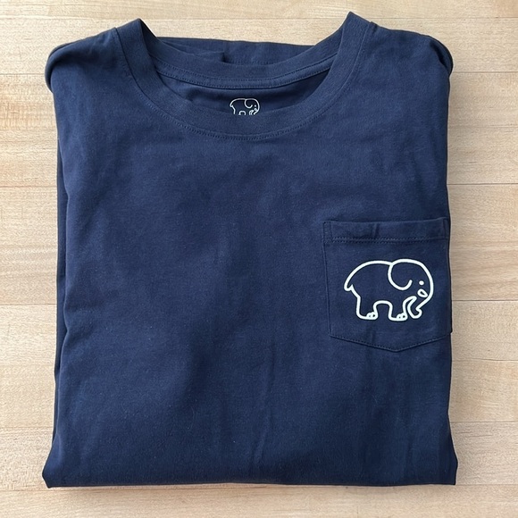 Ivory ella navy long sleeve women’s medium elephant print - Picture 5 of 5